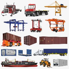 Equipment for Containers Collection 4 3D model